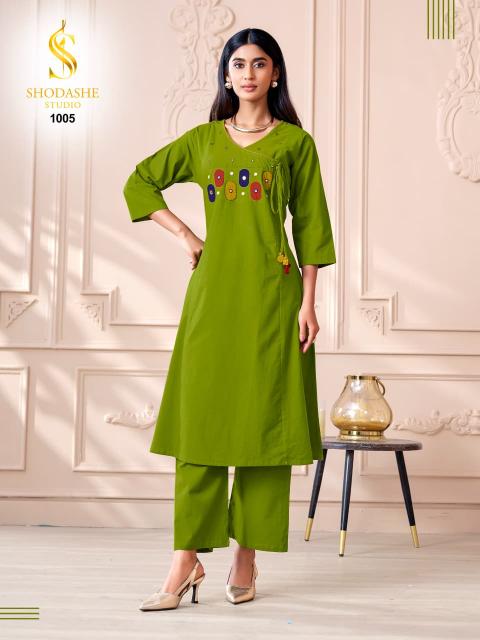 Shodashe titli ajrakh biba brand kurtis wholesale